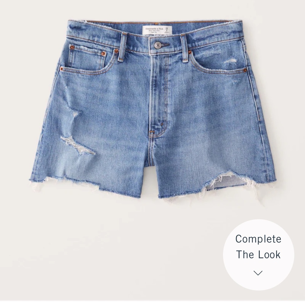 NWT distressed denim short- Abercrombie and Fitch